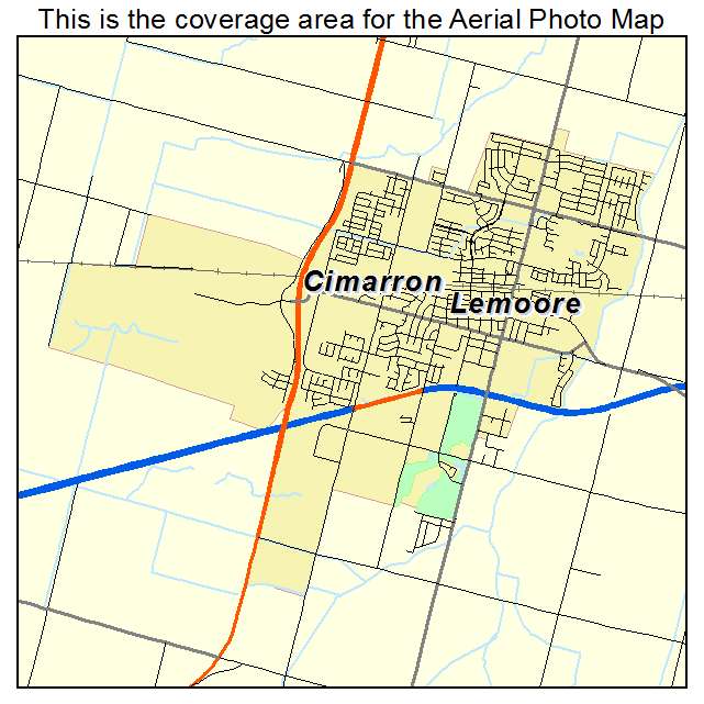 Lemoore, CA location map 