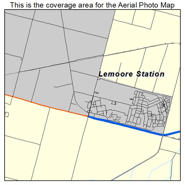 Lemoore Station, CA location map 
