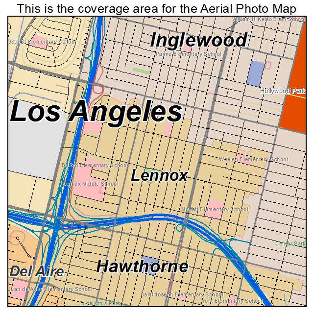 Lennox, CA location map 
