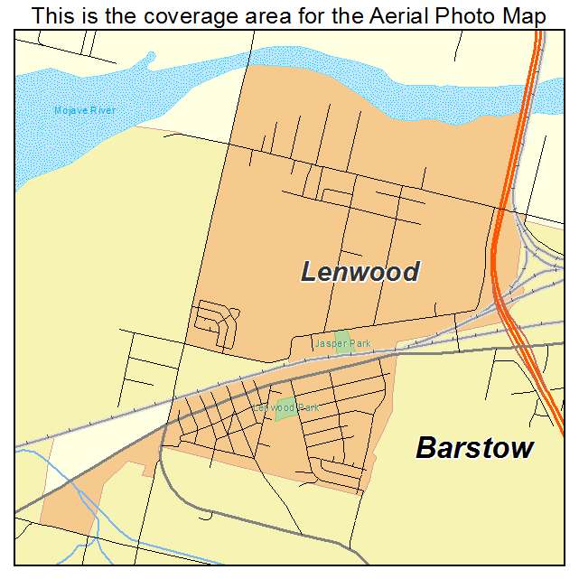 Lenwood, CA location map 