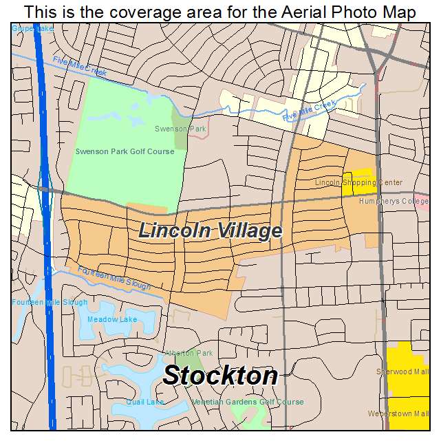 Lincoln Village, CA location map 