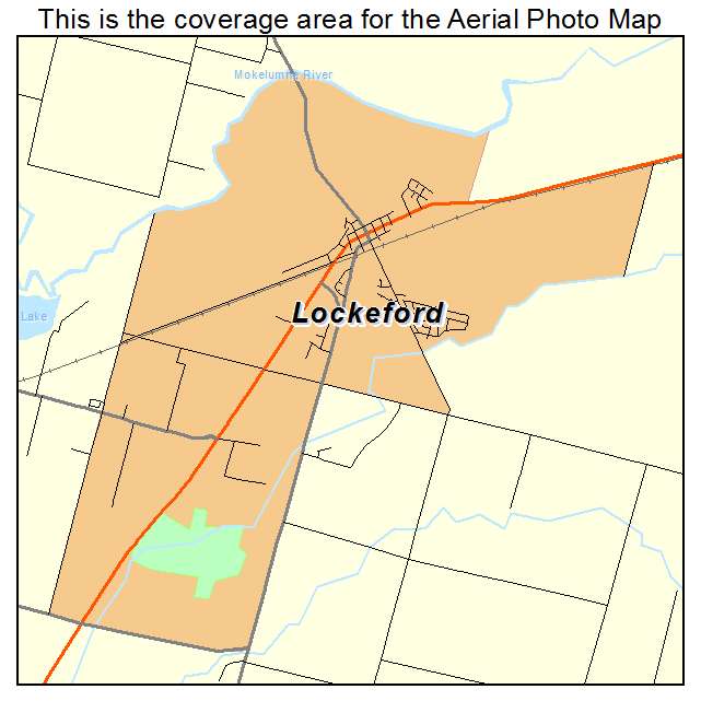 Lockeford, CA location map 