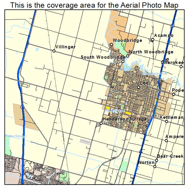 Lodi, CA location map 