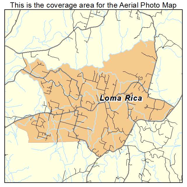 Loma Rica, CA location map 