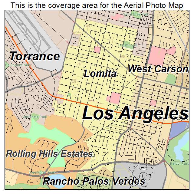 Lomita, CA location map 