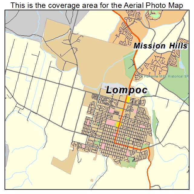 Lompoc, CA location map 