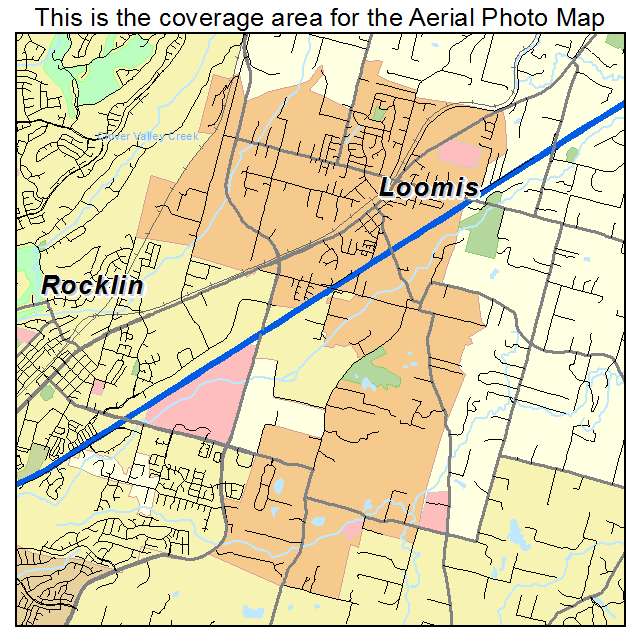 Loomis, CA location map 