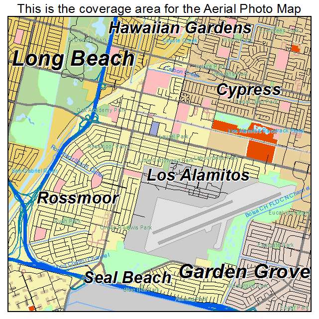 Los Alamitos, CA location map 