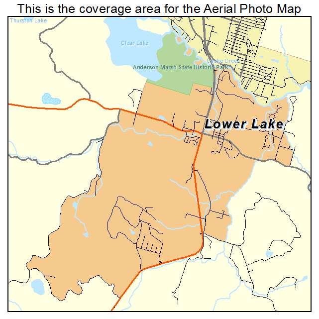 Lower Lake, CA location map 