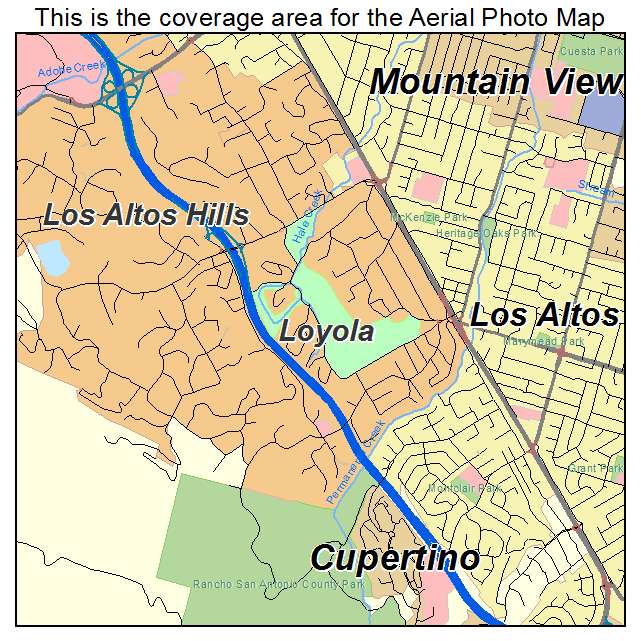 Loyola, CA location map 