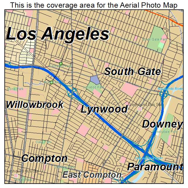 Lynwood, CA location map 