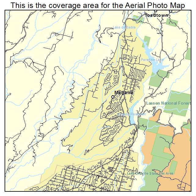 Magalia, CA location map 