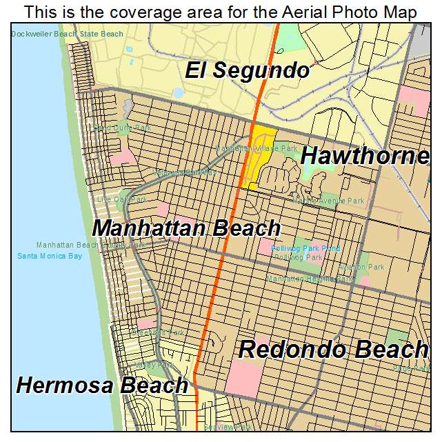 Manhattan Beach, CA location map 