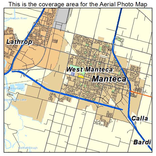 Manteca, CA location map 