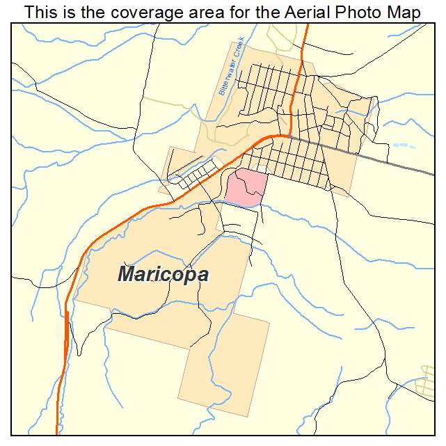 Maricopa, CA location map 