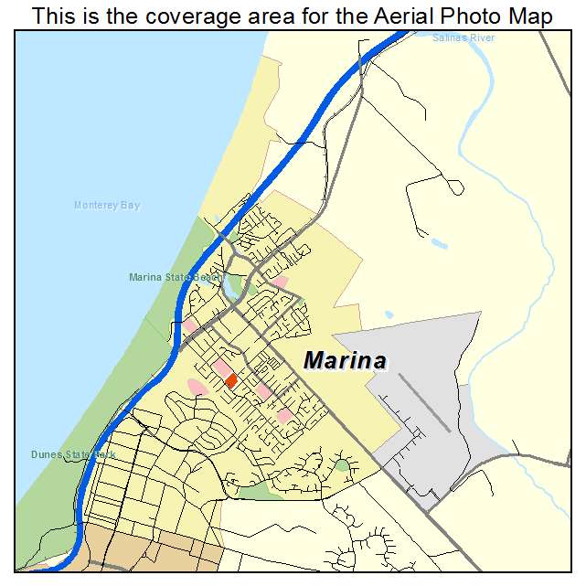 Marina, CA location map 