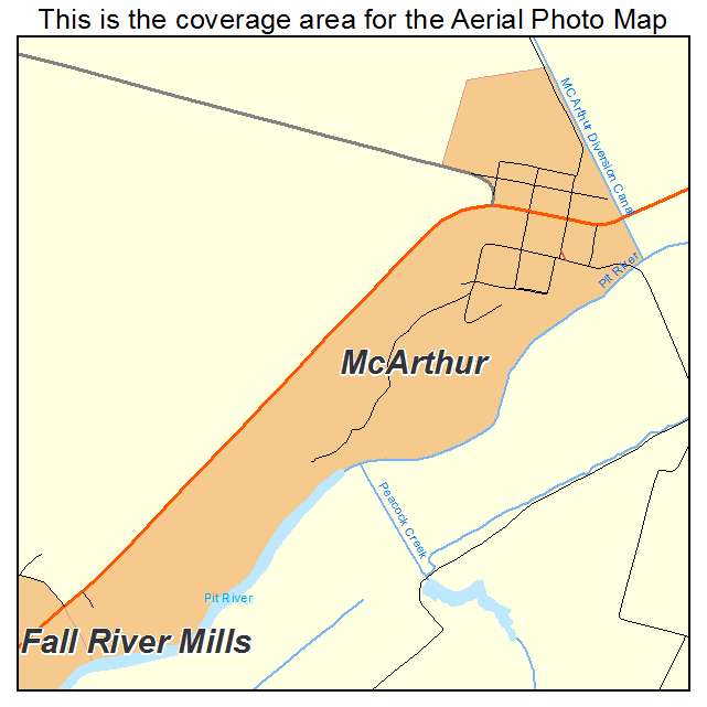 McArthur, CA location map 