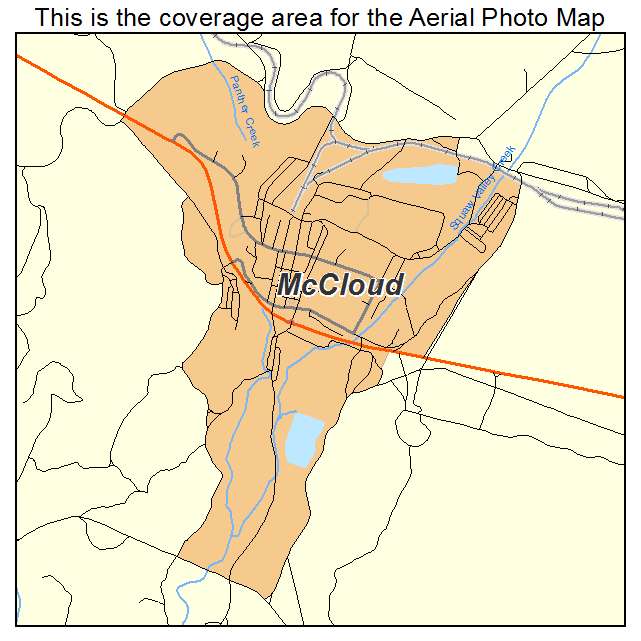 McCloud, CA location map 