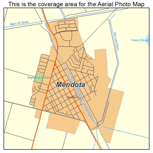 Mendota, CA location map 