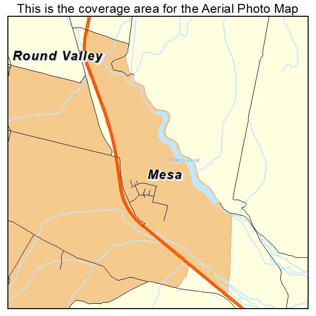 Mesa, CA location map 