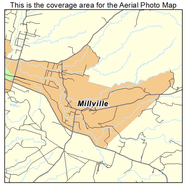 Millville, CA location map 