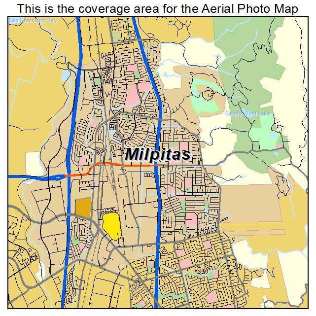 Milpitas, CA location map 