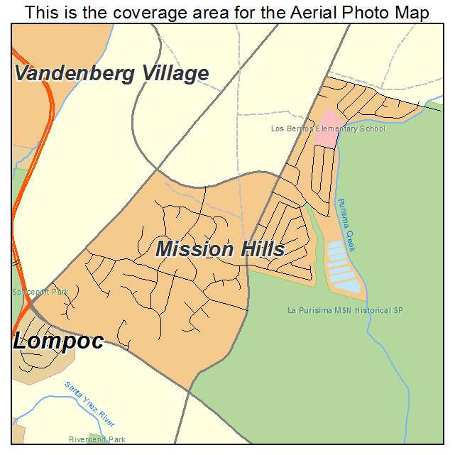 Mission Hills, CA location map 