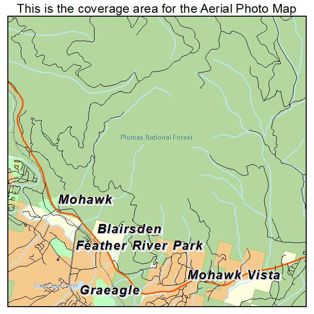 Mohawk Vista, CA location map 