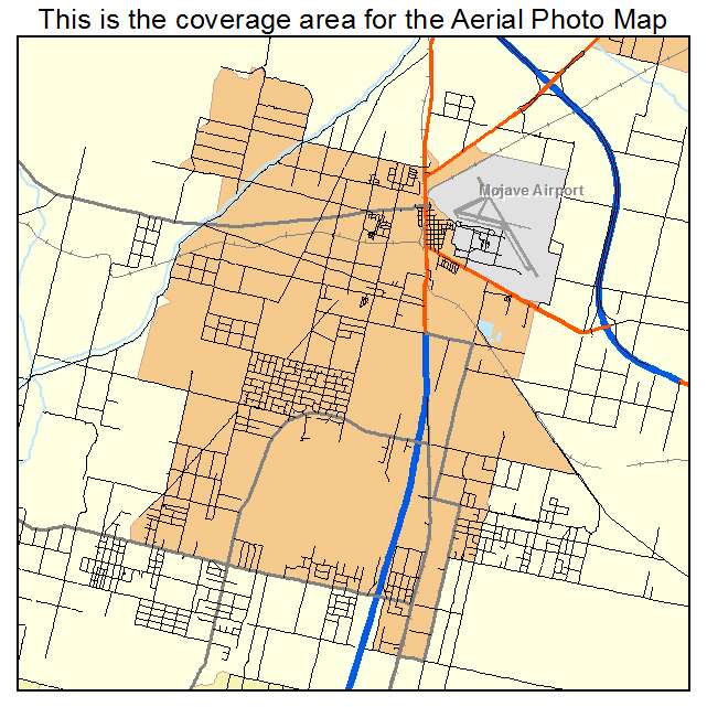 Mojave, CA location map 