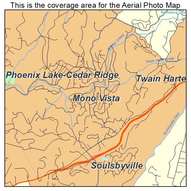 Mono Vista, CA location map 