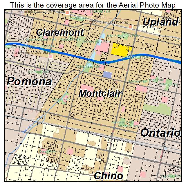 Montclair, CA location map 