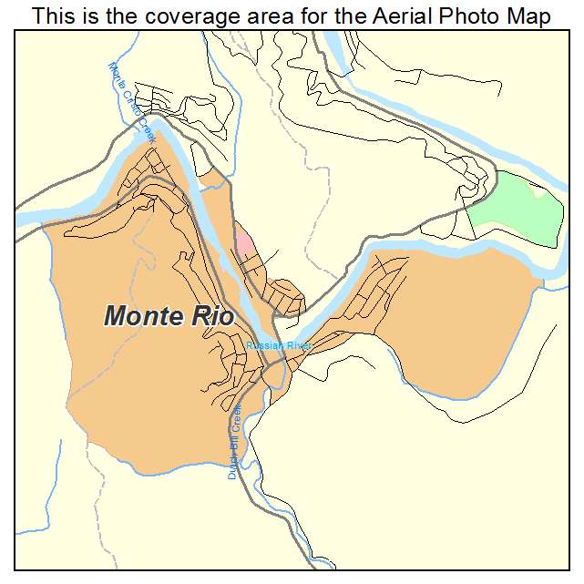 Monte Rio, CA location map 