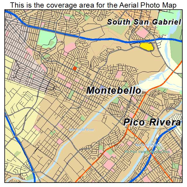 Montebello, CA location map 