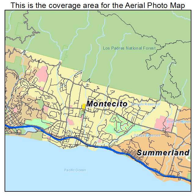 Montecito, CA location map 