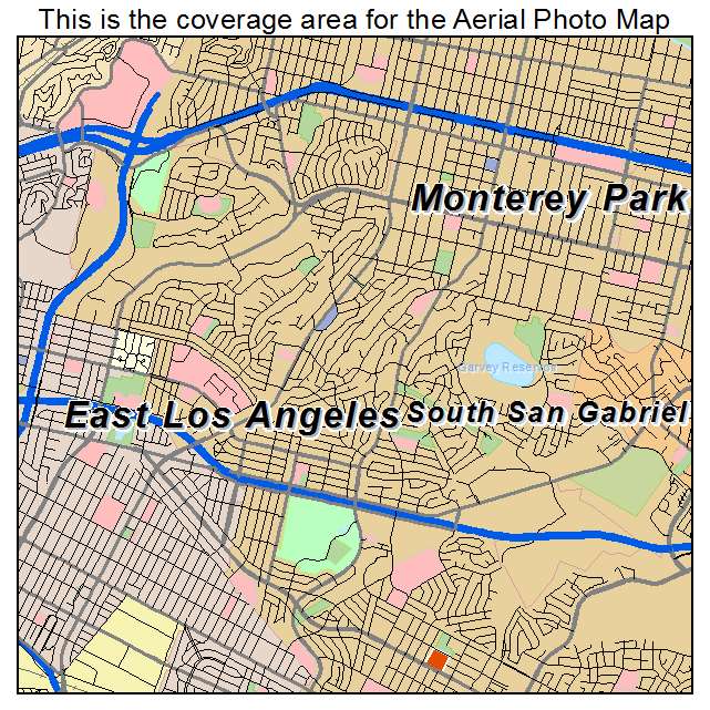 Monterey Park, CA location map 