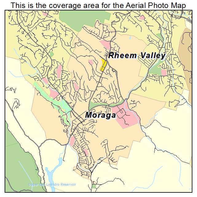 Moraga, CA location map 