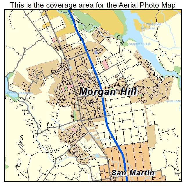 Morgan Hill, CA location map 