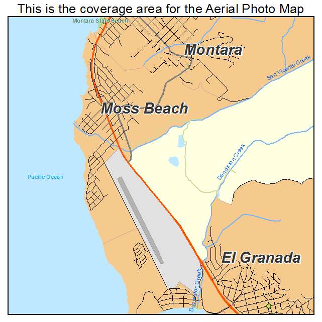 Moss Beach, CA location map 