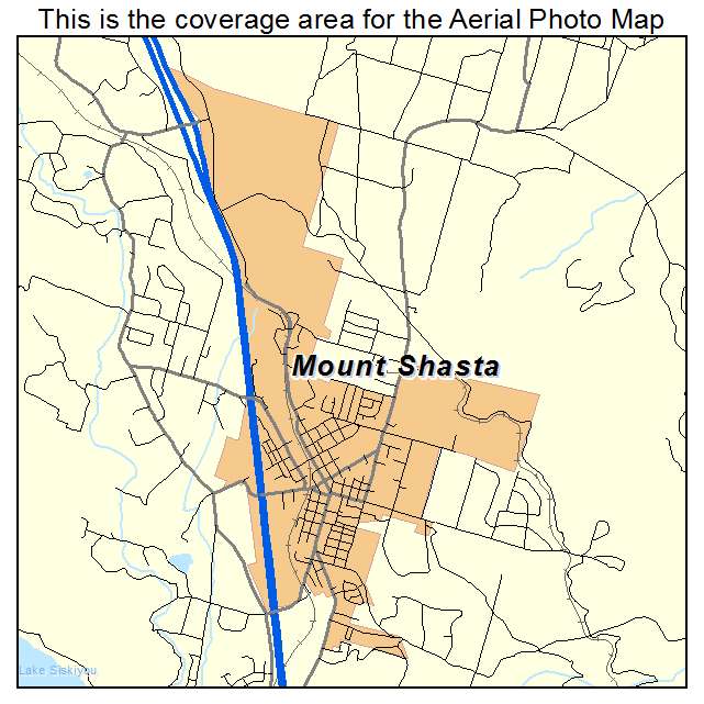 Mount Shasta, CA location map 