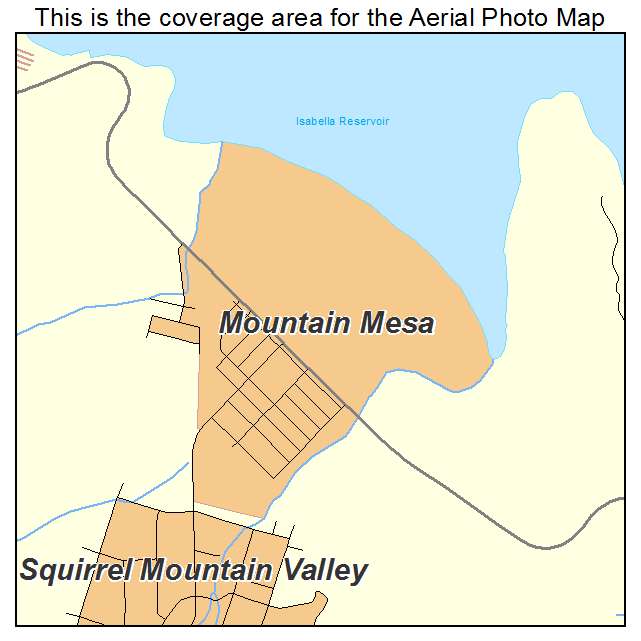 Mountain Mesa, CA location map 