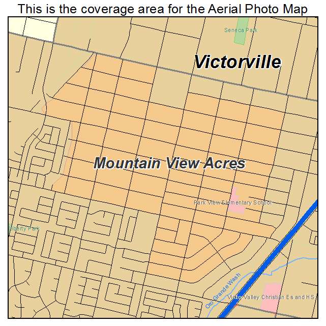 Mountain View Acres, CA location map 
