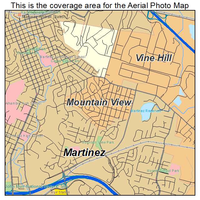 Mountain View, CA location map 