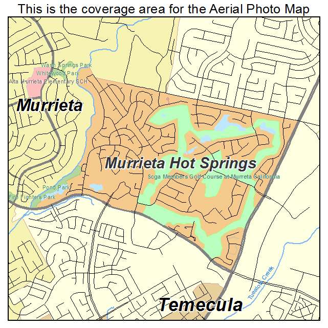 Murrieta Hot Springs, CA location map 