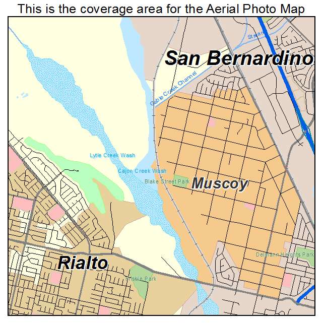 Muscoy, CA location map 