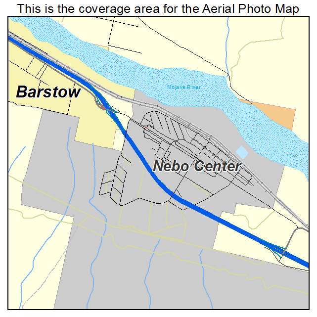 Nebo Center, CA location map 