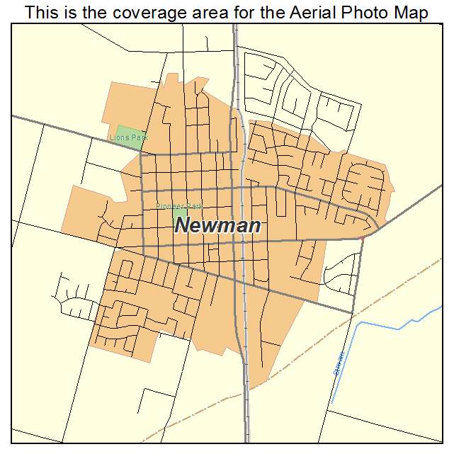 Newman, CA location map 