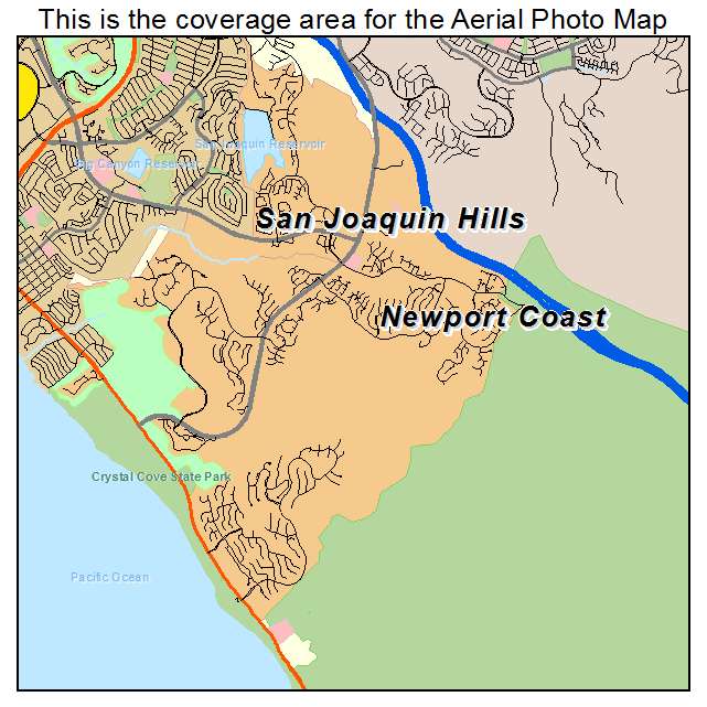 Newport Coast, CA location map 