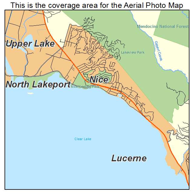 Nice, CA location map 