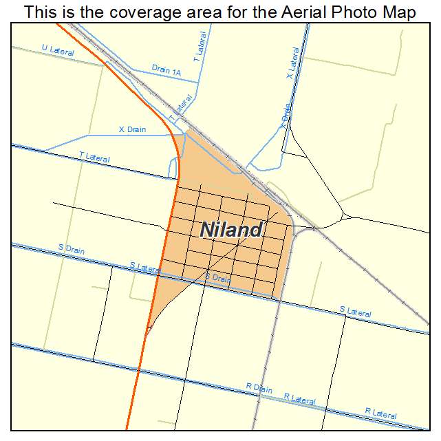 Niland, CA location map 