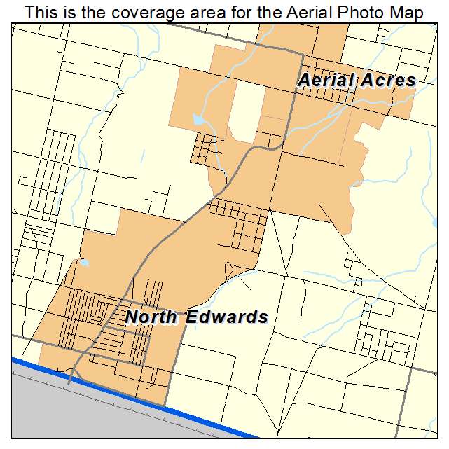 North Edwards, CA location map 